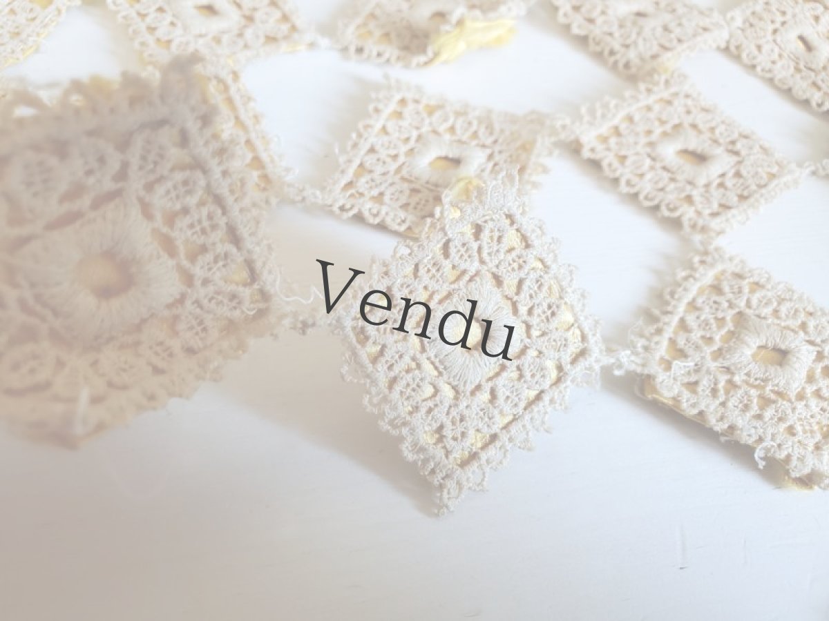 画像8: フランス 1900-40年 封筒入りの小さなレースモチーフ (8)