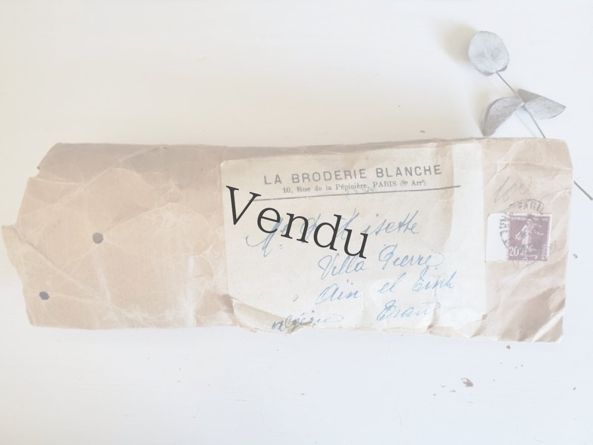 画像11: フランス 1900-40年 封筒入りの小さなレースモチーフ (11)