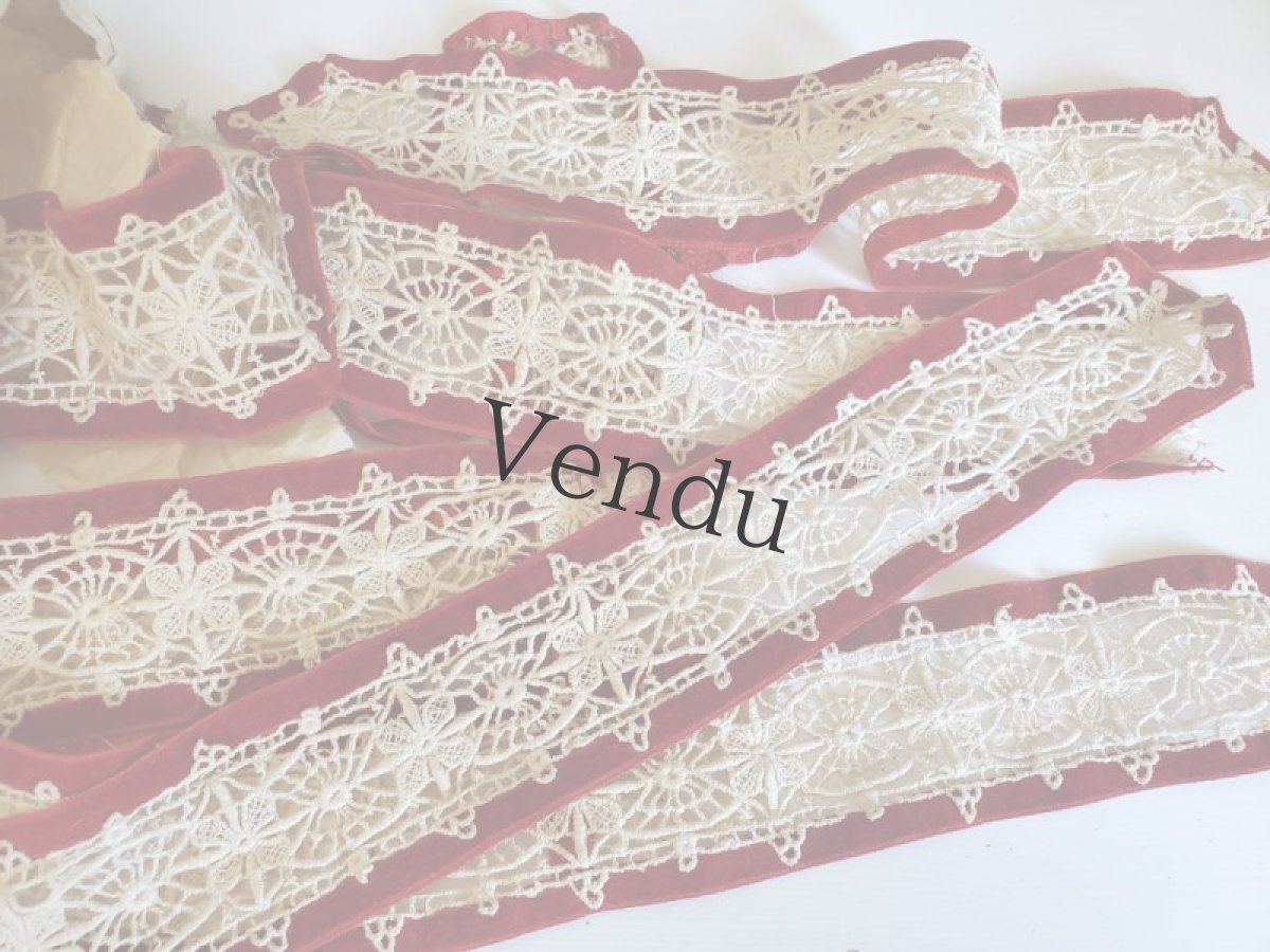 画像2: フランス 1900-40年 紙袋入りのレースブレード (2)