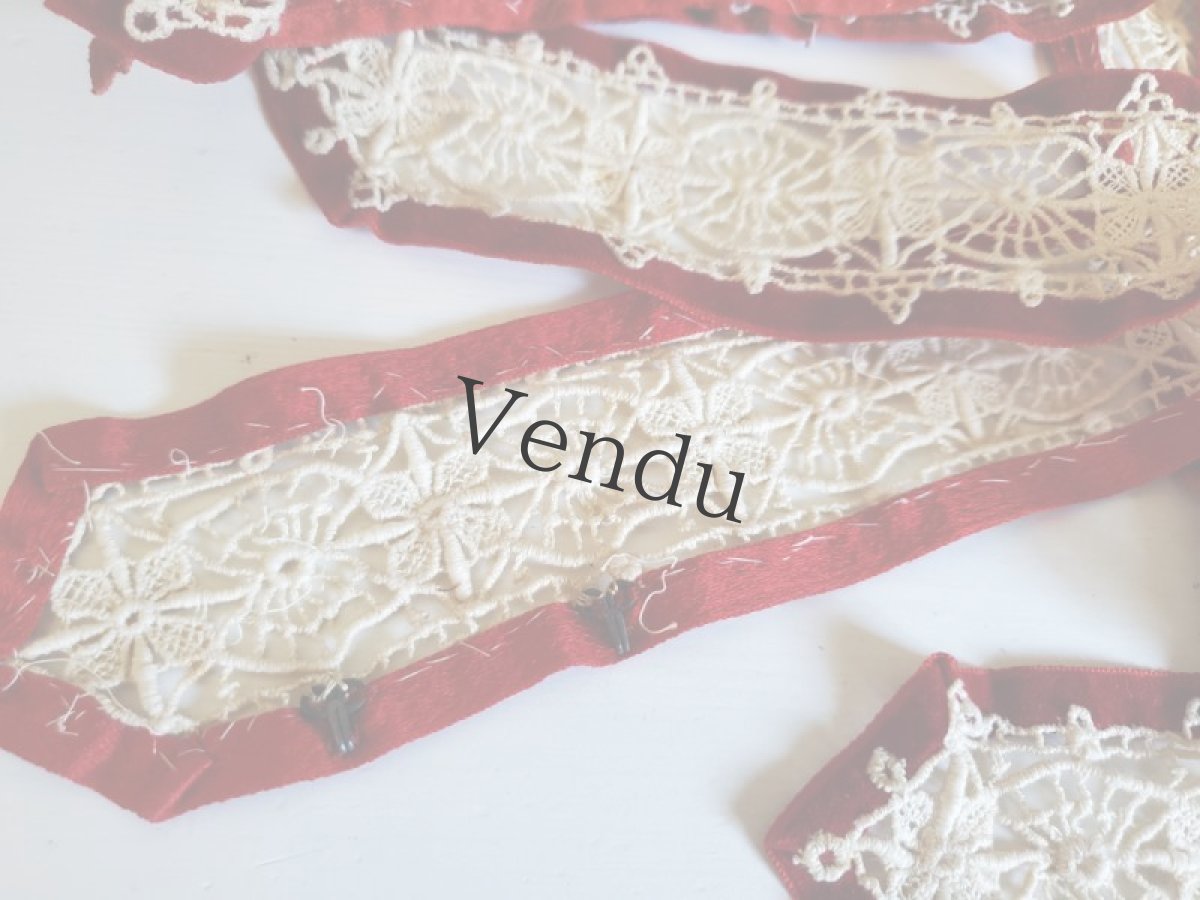 画像4: フランス 1900-40年 紙袋入りのレースブレード (4)