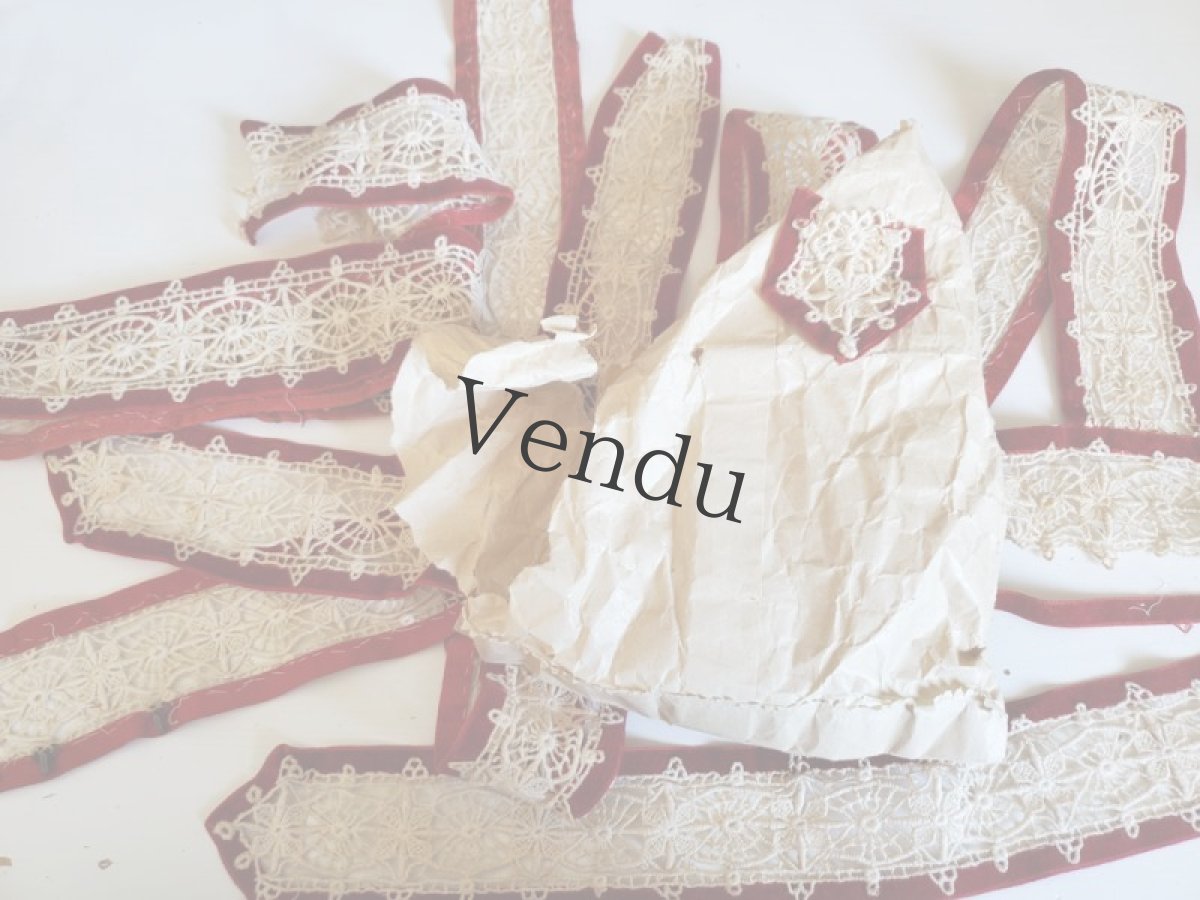 画像8: フランス 1900-40年 紙袋入りのレースブレード (8)