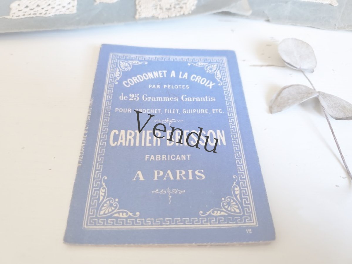 画像2: フランスアンティーク　ちいさなレース図案 CARTIER-BRESSON (2)