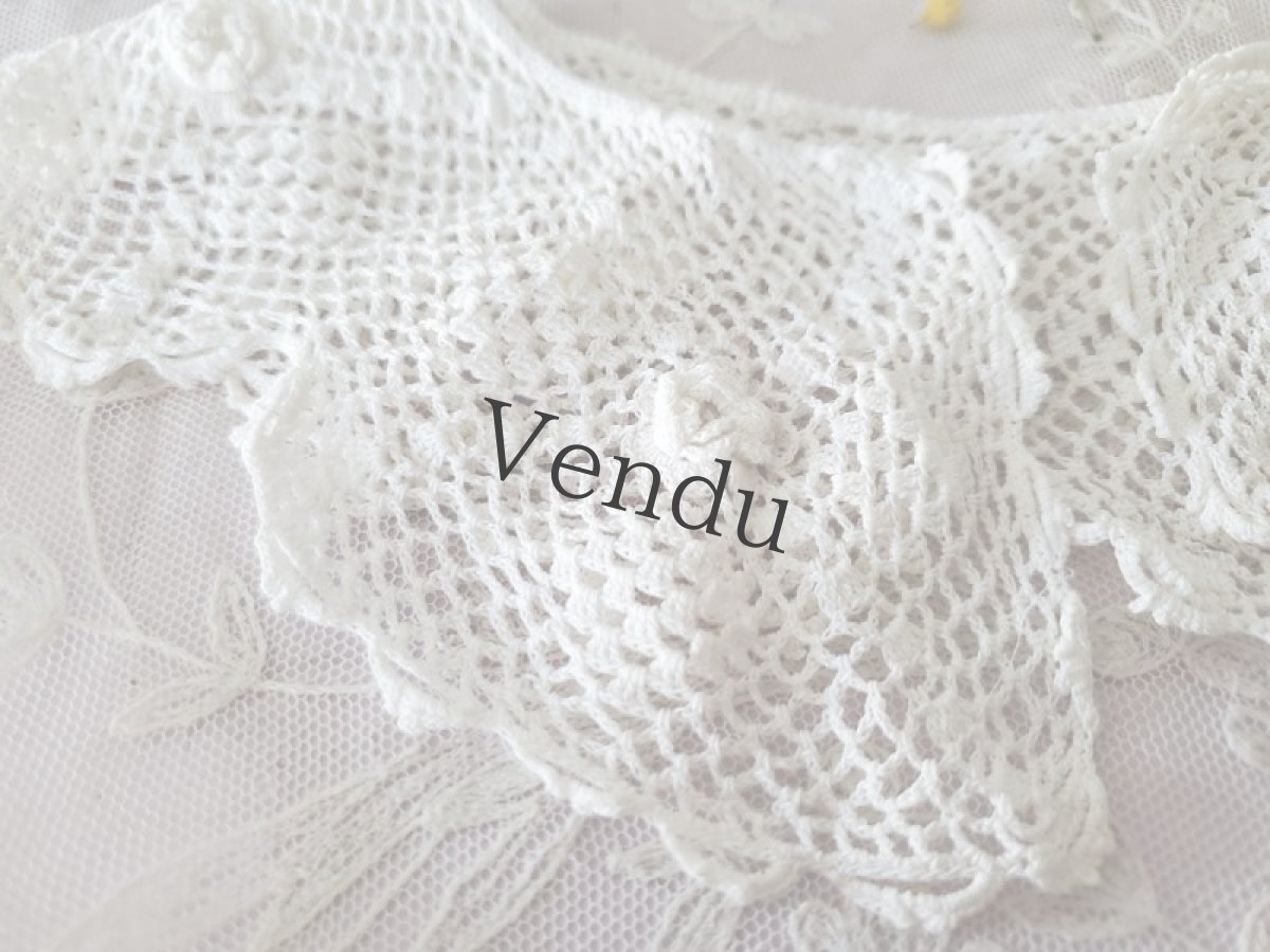 画像3: フランスヴィンテージ　アイリッシュクロッシェレース (3)