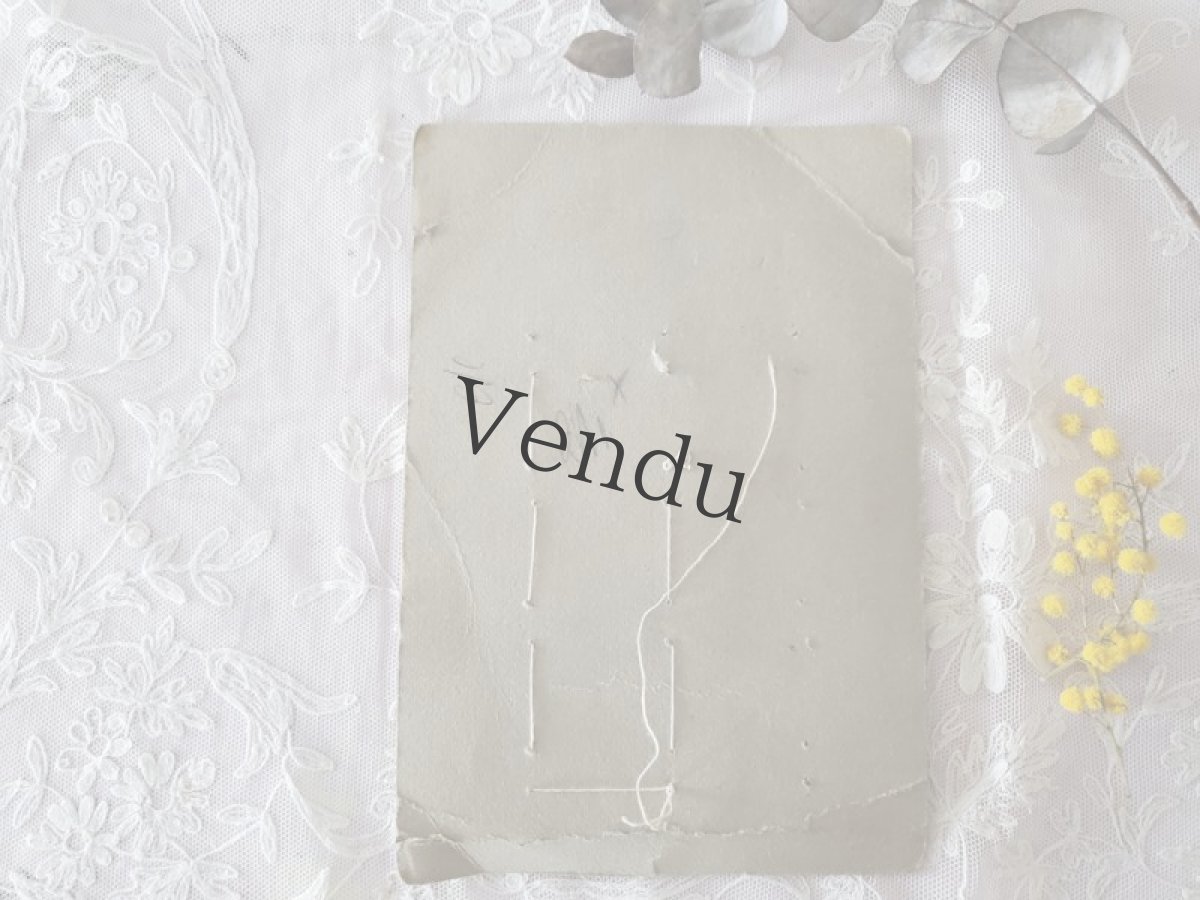 画像5: フランス 1910-30年　アールデコボタンシート  31mm (5)