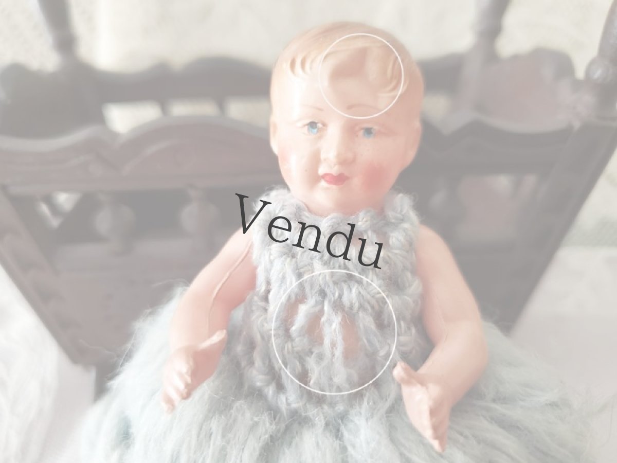 画像13: フランスアンティーク セルロイドベビー人形 Petit baigneur (13)