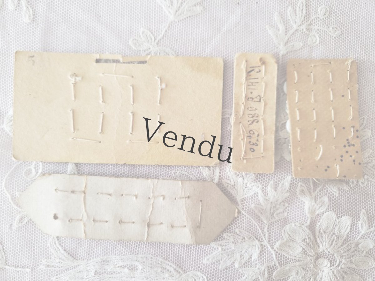 画像7: フランスアンティーク　貝ボタンシート4種セット 6-8-11mm (7)