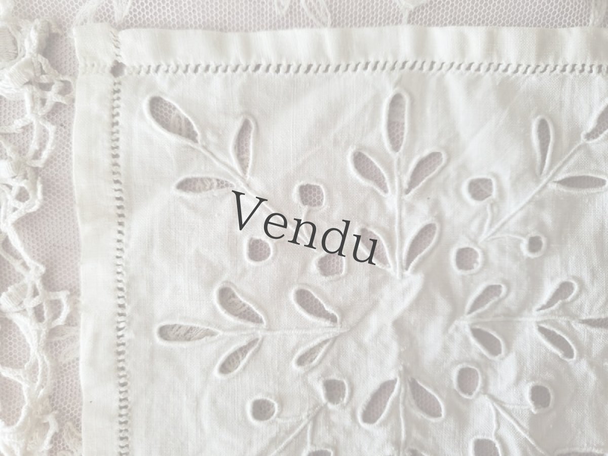 画像6: フランス蚤の市　ドイリー４種セット (6)