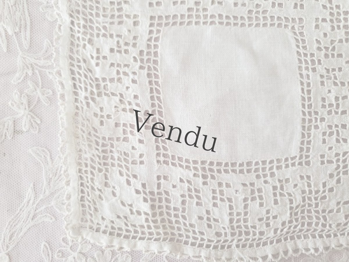 画像9: フランス蚤の市　ドイリー４種セット (9)