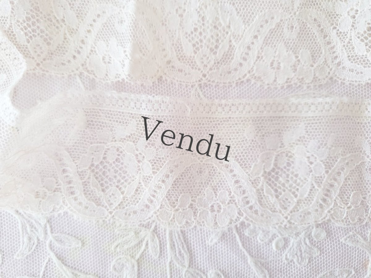 画像5: フランス蚤の市　円状チュールレース ペッシュ 99cm (5)