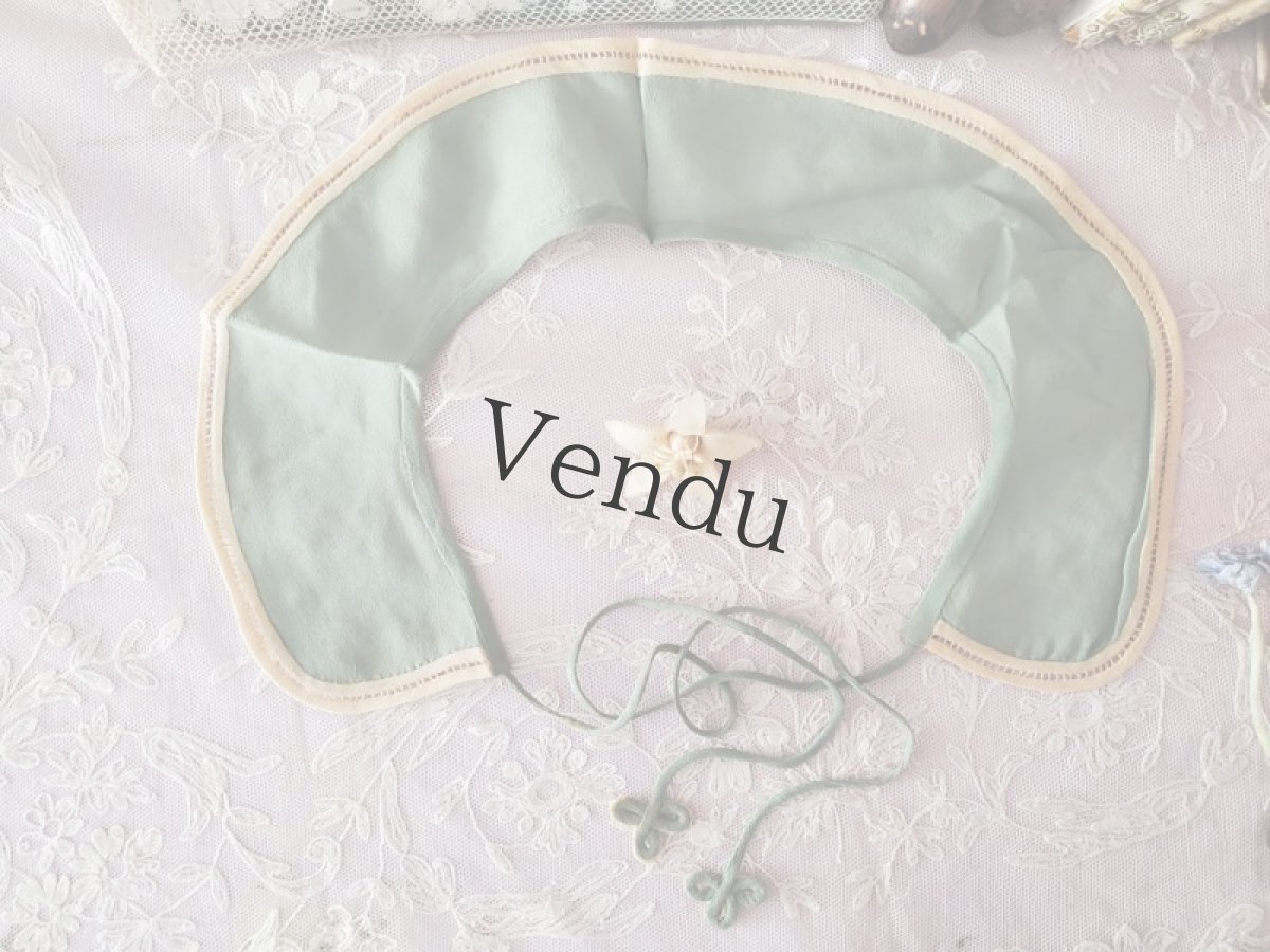 画像6: フランス 1950s〜　三つ葉のボウタイつけ襟 (6)