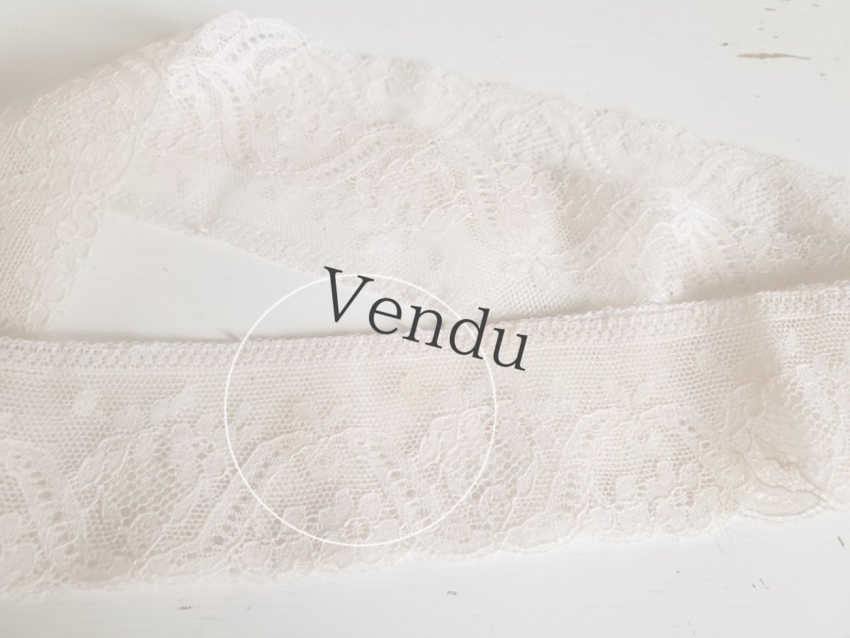 画像9: フランス蚤の市　円状チュールレース ペッシュ 99cm (9)