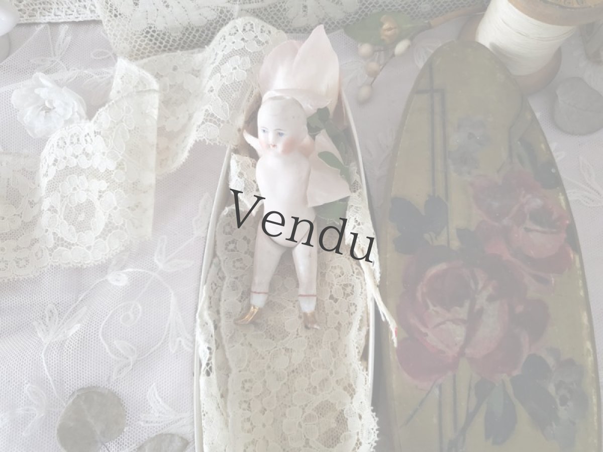 画像3: ドイツ 1890－1910年  紙箱入りのビスクドール ミニョネット (3)