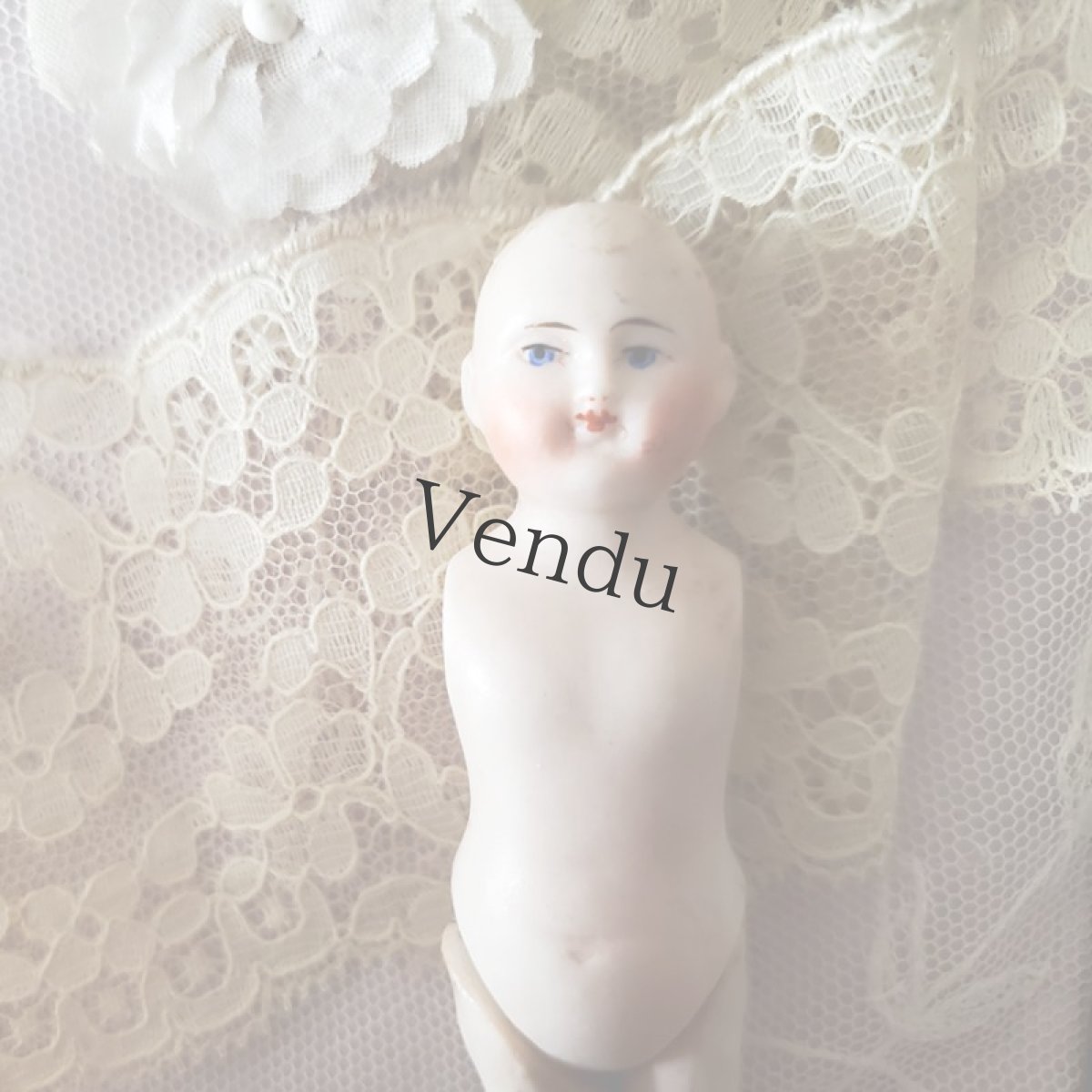 画像7: ドイツ 1890－1910年  紙箱入りのビスクドール ミニョネット (7)