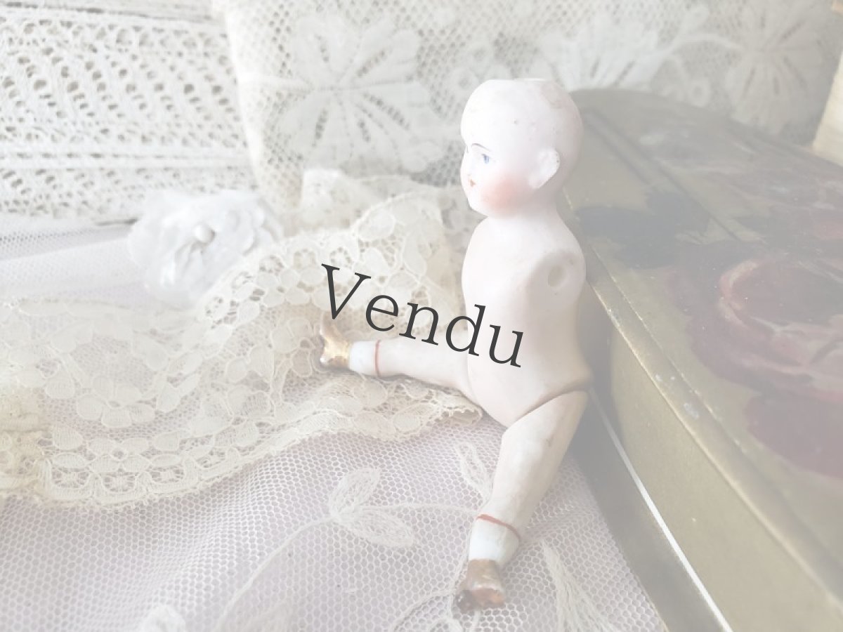 画像5: ドイツ 1890－1910年  紙箱入りのビスクドール ミニョネット (5)