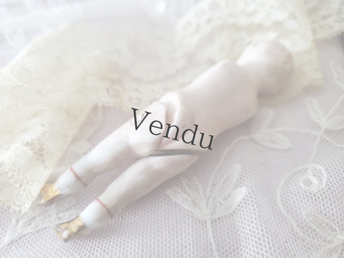 画像9: ドイツ 1890－1910年  紙箱入りのビスクドール ミニョネット (9)