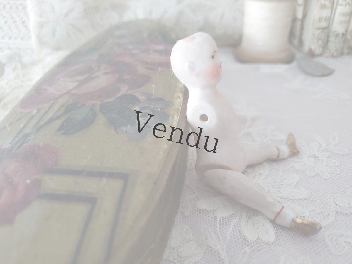 画像6: ドイツ 1890－1910年  紙箱入りのビスクドール ミニョネット (6)