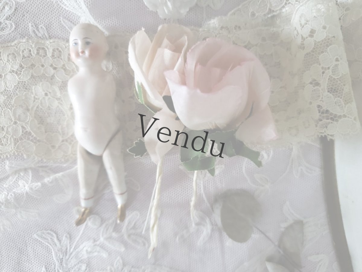 画像14: ドイツ 1890－1910年  紙箱入りのビスクドール ミニョネット (14)