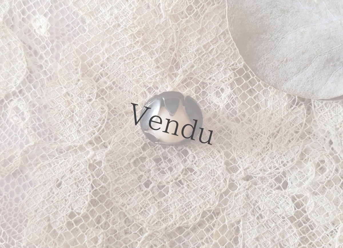 画像3: フランスアンティーク　極小ガラスボタン モノクローム 9mm (3)