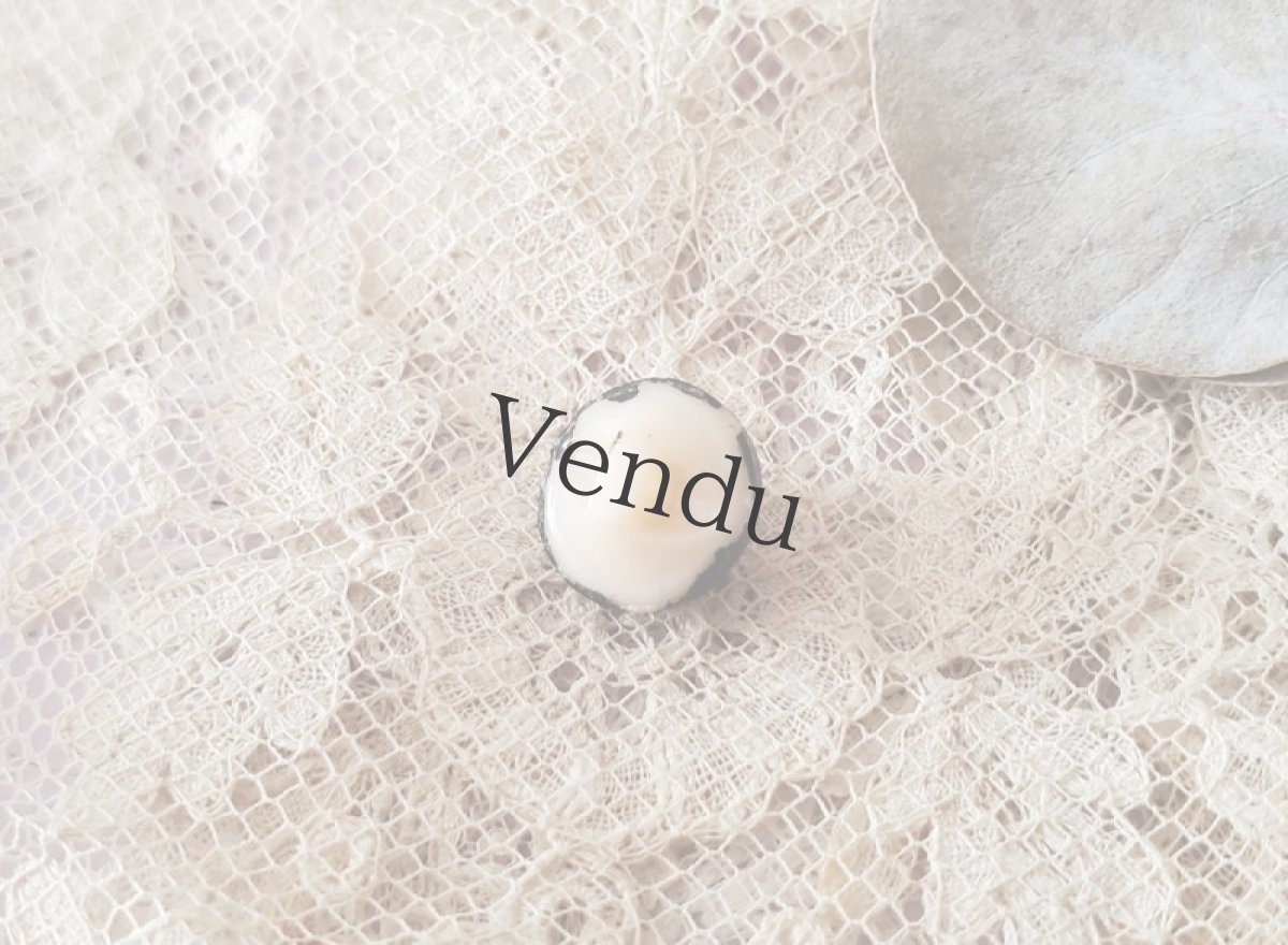 画像4: フランスアンティーク　極小ガラスボタン モノクローム 9mm (4)