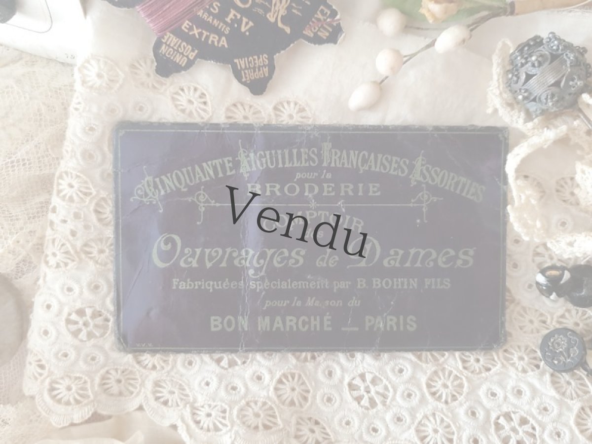 画像8: フランスアンティーク　AU BON MARCHÉの刺繍針 (8)