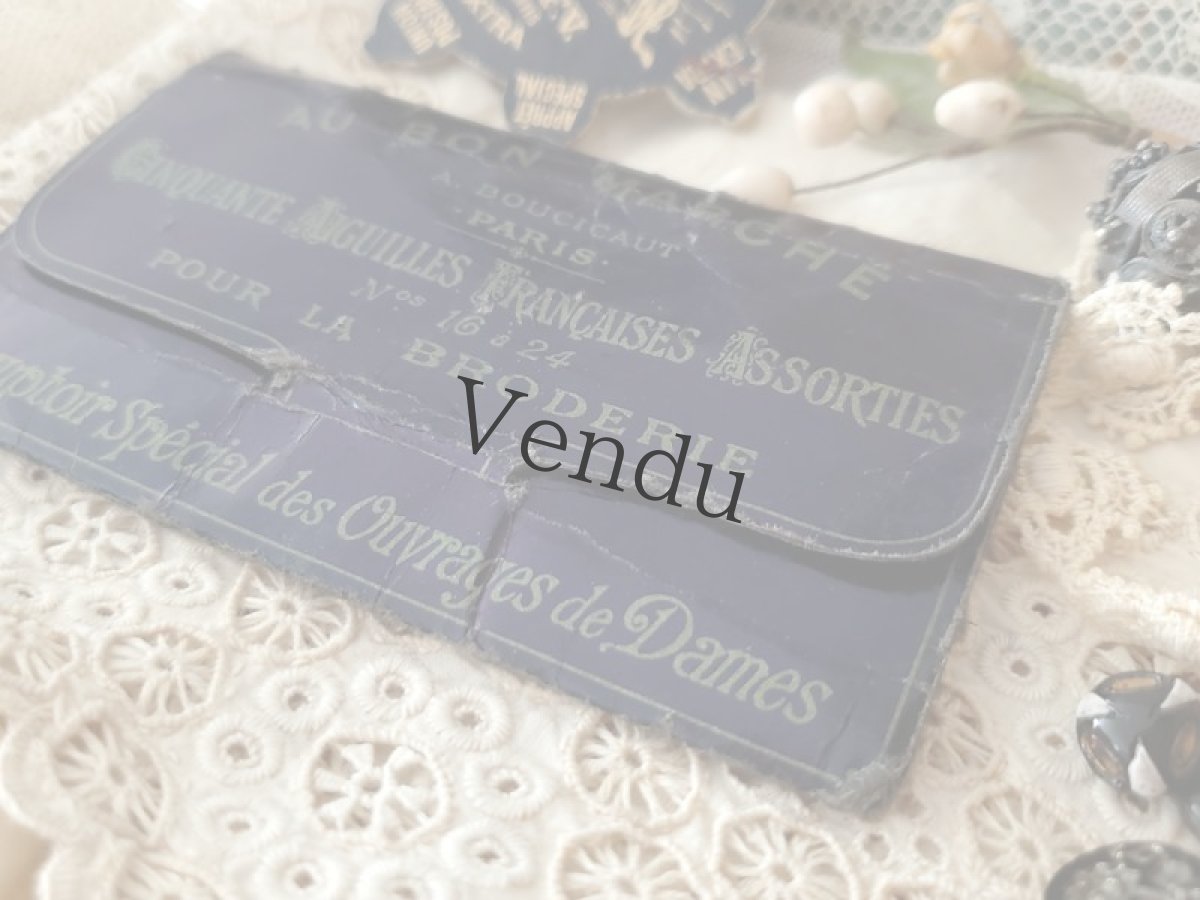 画像2: フランスアンティーク　AU BON MARCHÉの刺繍針 (2)