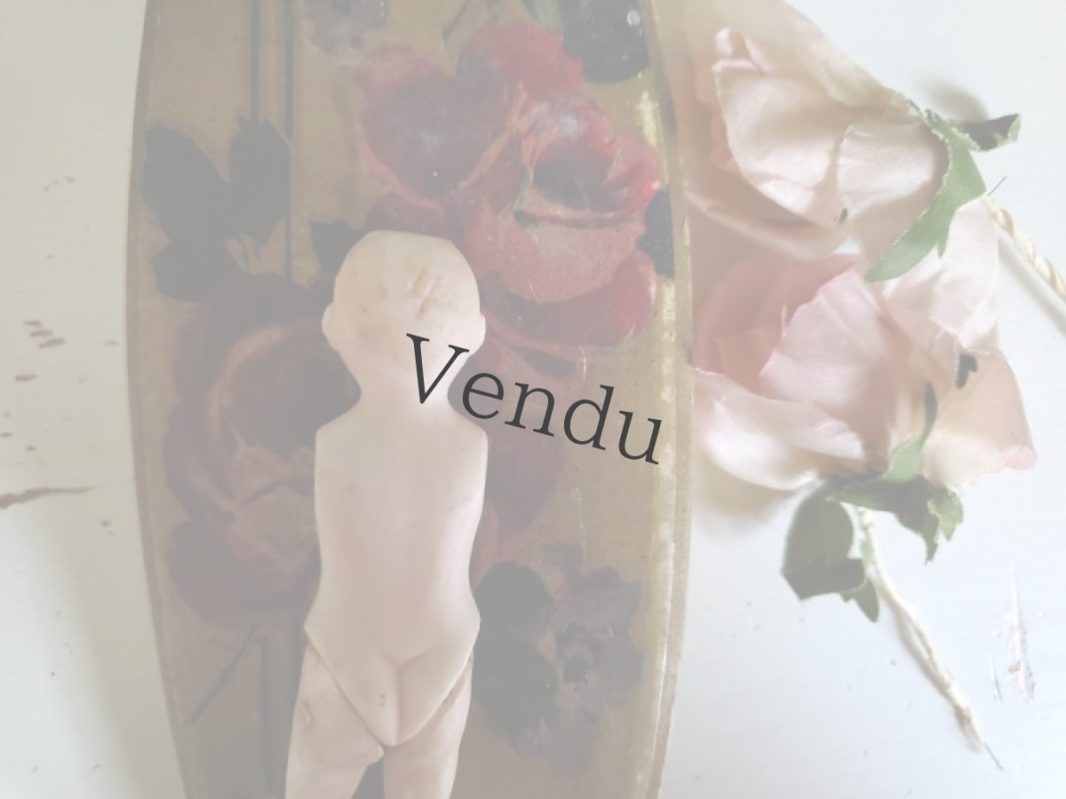 画像11: ドイツ 1890－1910年  紙箱入りのビスクドール ミニョネット (11)