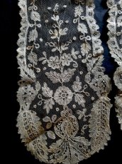 画像8: フランス 19世紀 アプリカシオンレース ラペット 103cm (8)