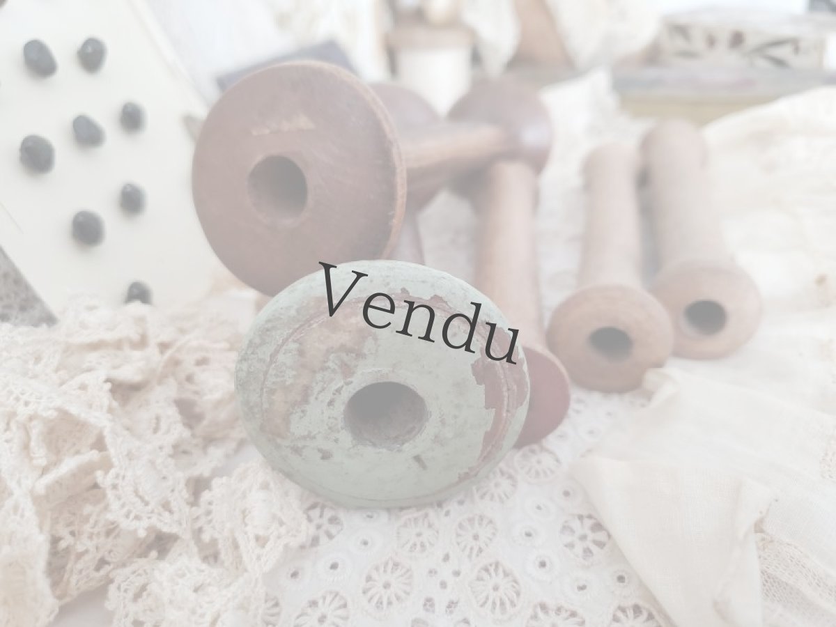 画像2: フランスアンティーク　木製糸巻き5本セット (2)