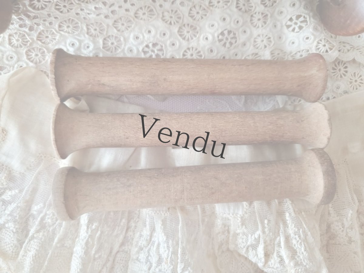 画像3: フランスアンティーク　木製糸巻き5本セット (3)