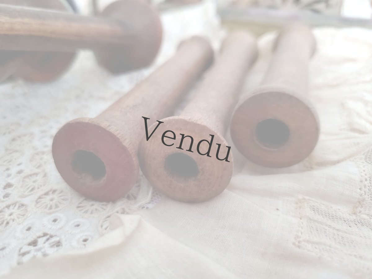 画像4: フランスアンティーク　木製糸巻き5本セット (4)