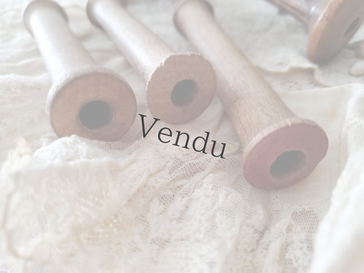 画像5: フランスアンティーク　木製糸巻き5本セット (5)