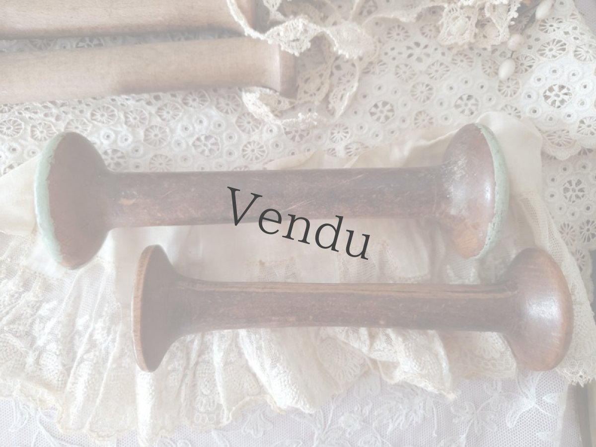 画像9: フランスアンティーク　木製糸巻き5本セット (9)