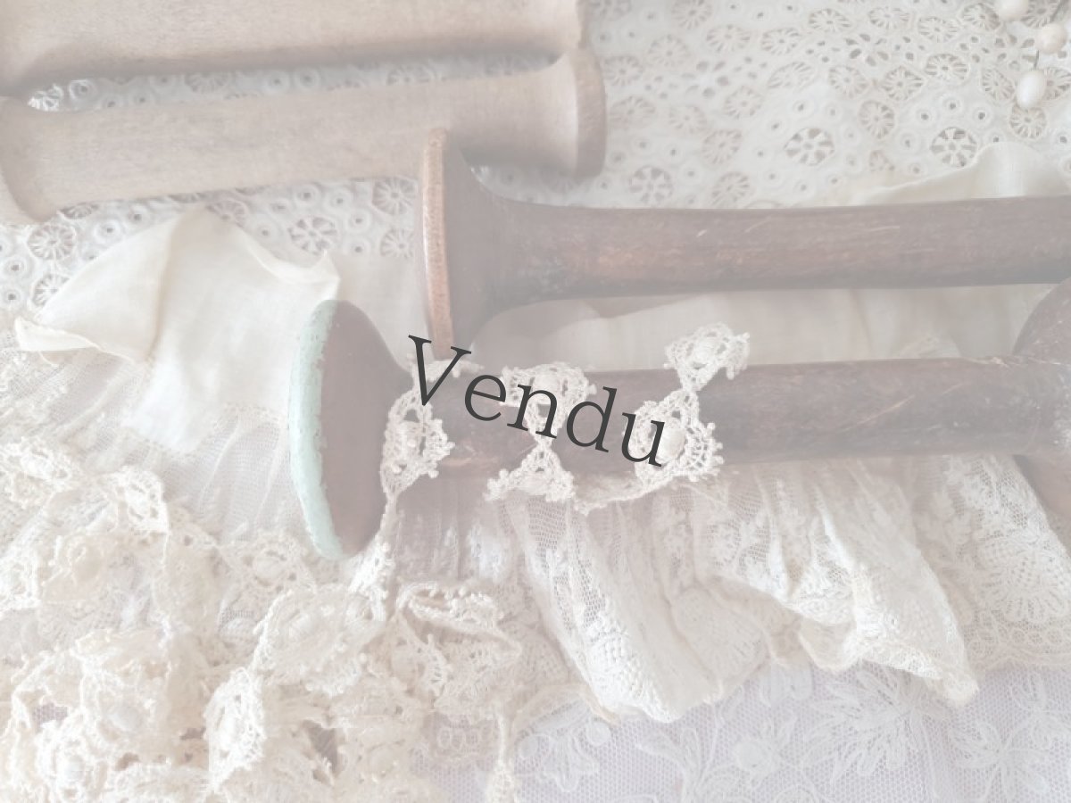 画像11: フランスアンティーク　木製糸巻き5本セット (11)