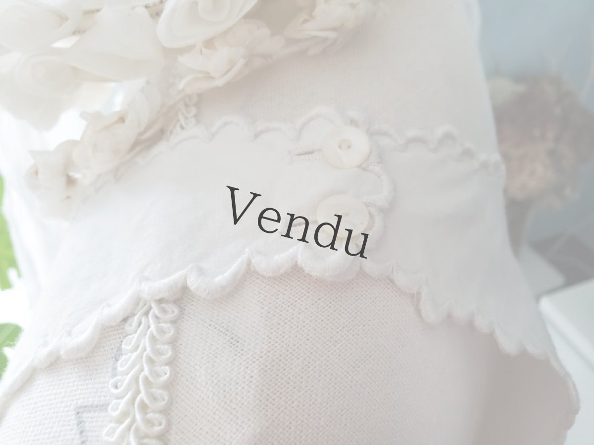 画像6: フランスアンティーク　コットンワンピース (6)