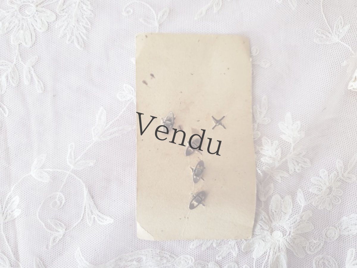 画像4: フランスアンティーク　貝カフスボタン シート 9-11mm (4)