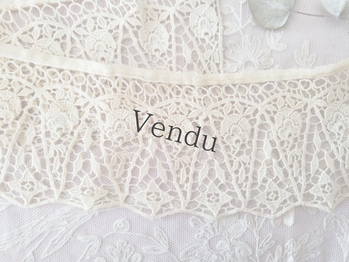 画像2: フランスアンティーク　エレガントなレースブレード 46cm (2)