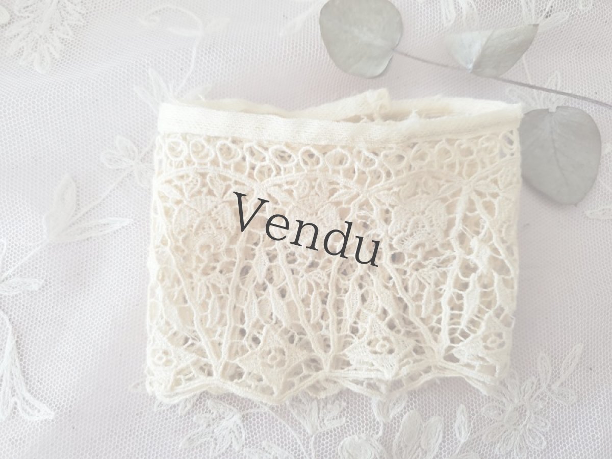 画像3: フランスアンティーク　エレガントなレースブレード 46cm (3)