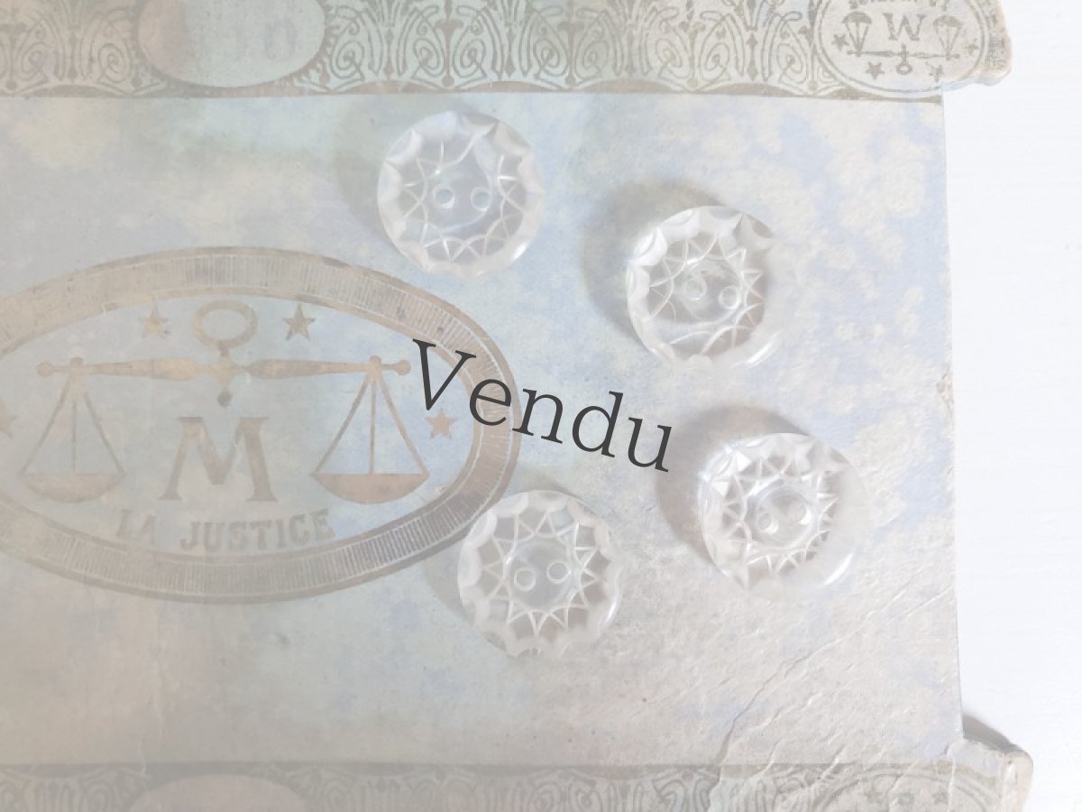 画像5: フランス1930-40年代　ルーサイトボタン 18mm (5)