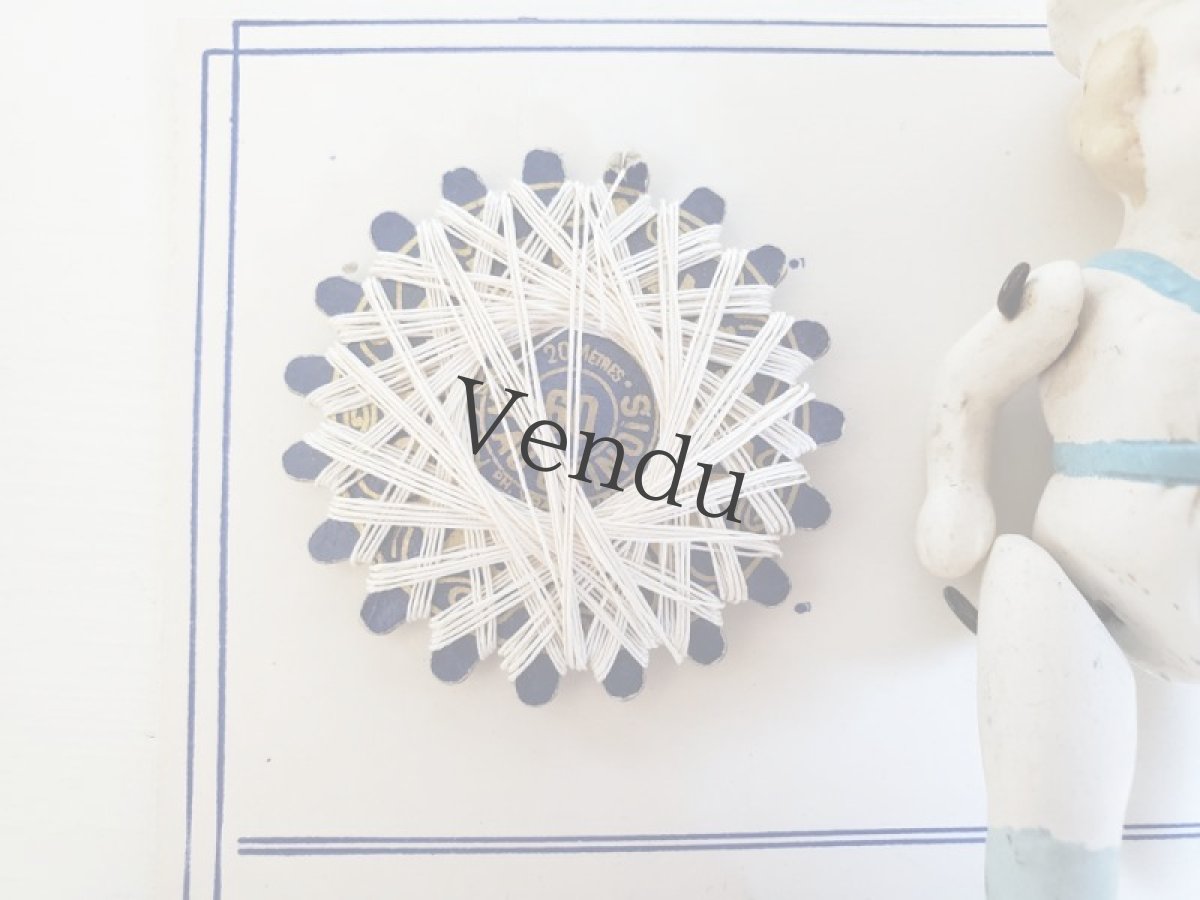 画像11: フランス蚤の市　ビスクドール（ドイツ）とマリンボタンシート (11)