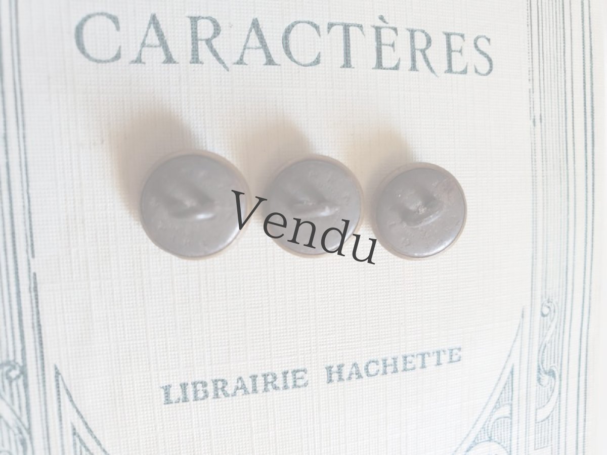 画像4: フランスアンティーク　マリンメタルボタンTW&W PARIS 12mm 3個セット (4)