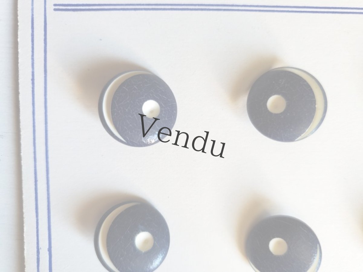 画像14: フランス蚤の市　ビスクドール（ドイツ）とマリンボタンシート (14)