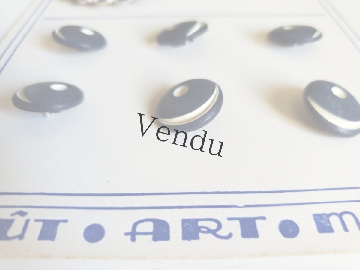 画像15: フランス蚤の市　ビスクドール（ドイツ）とマリンボタンシート (15)