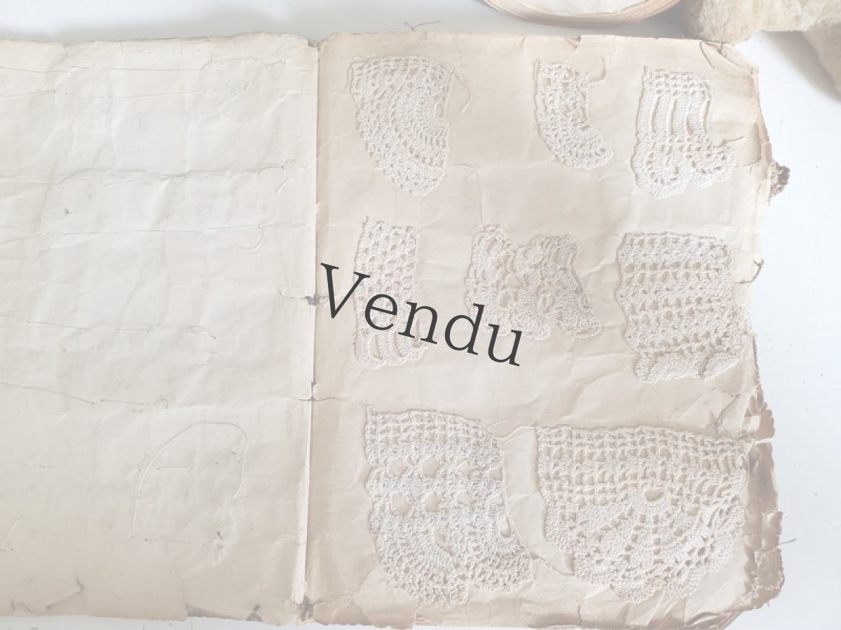 画像5: フランスアンティーク　クロッシェレース見本帳 (5)