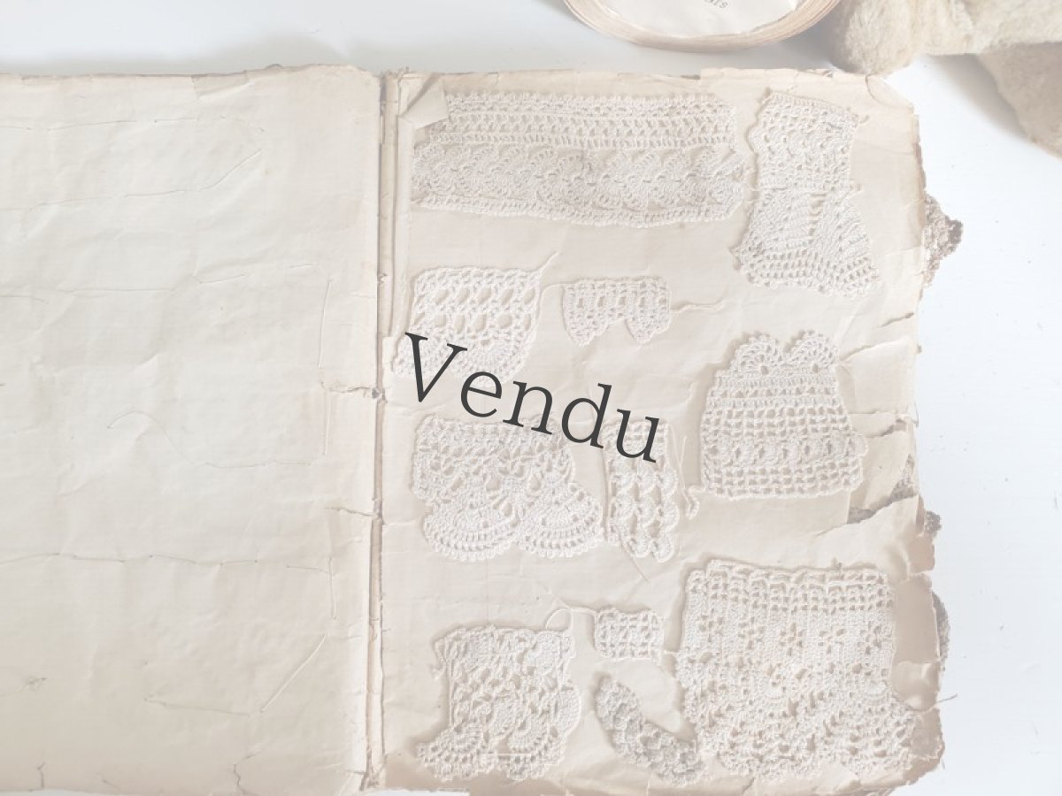 画像7: フランスアンティーク　クロッシェレース見本帳 (7)