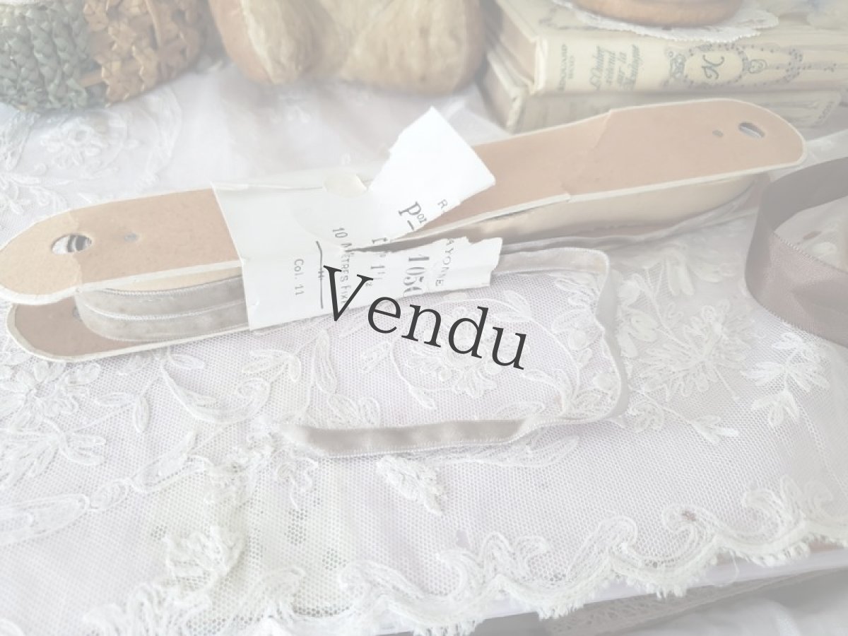 画像7: フランスアンティーク　巻きリボン ロング Pon_1050 No.1 1/2 (7)