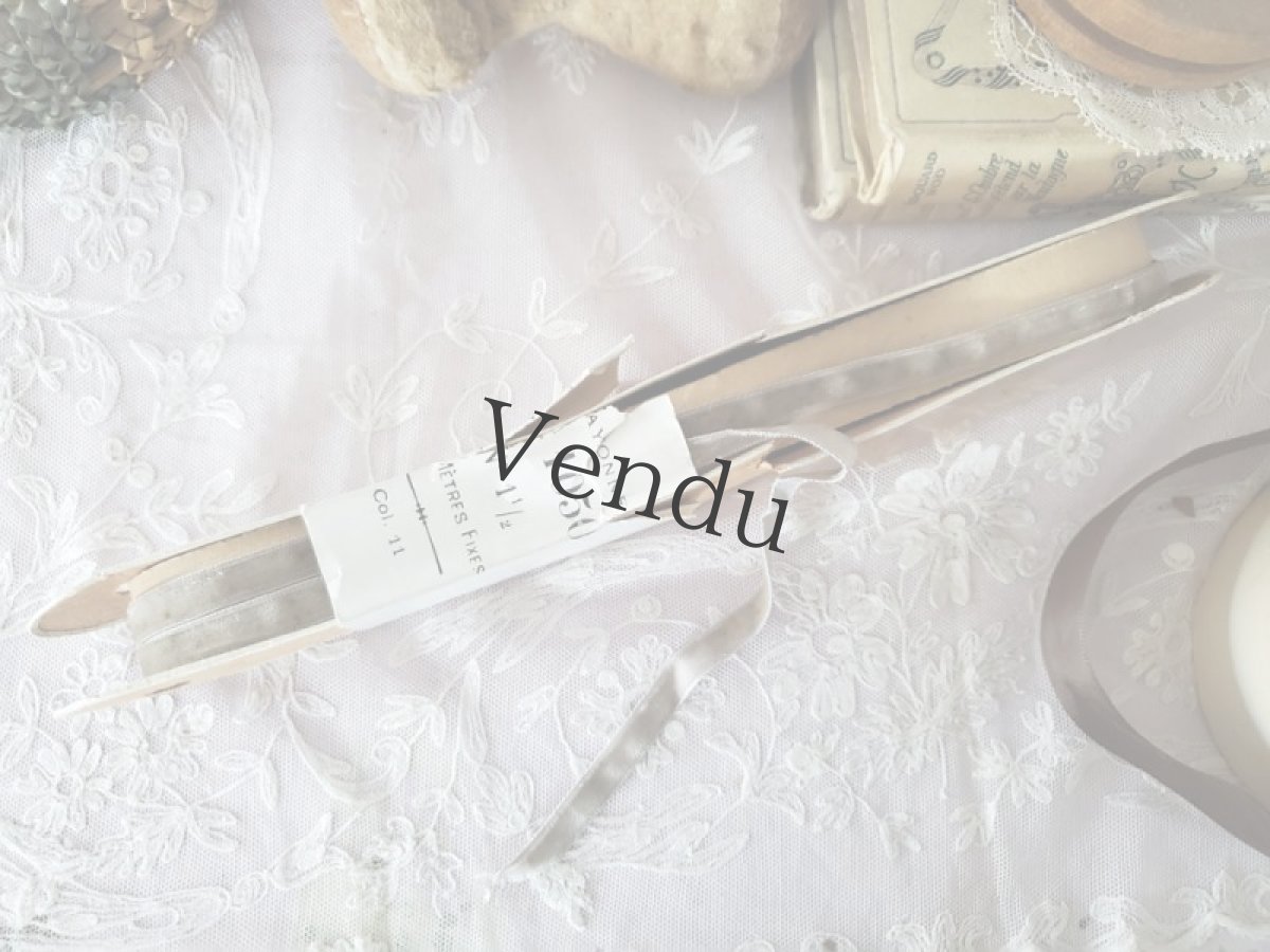 画像6: フランスアンティーク　巻きリボン ロング Pon_1050 No.1 1/2 (6)