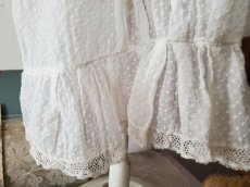 画像7: フランスアンティーク　白糸刺繍ベビードレス (7)