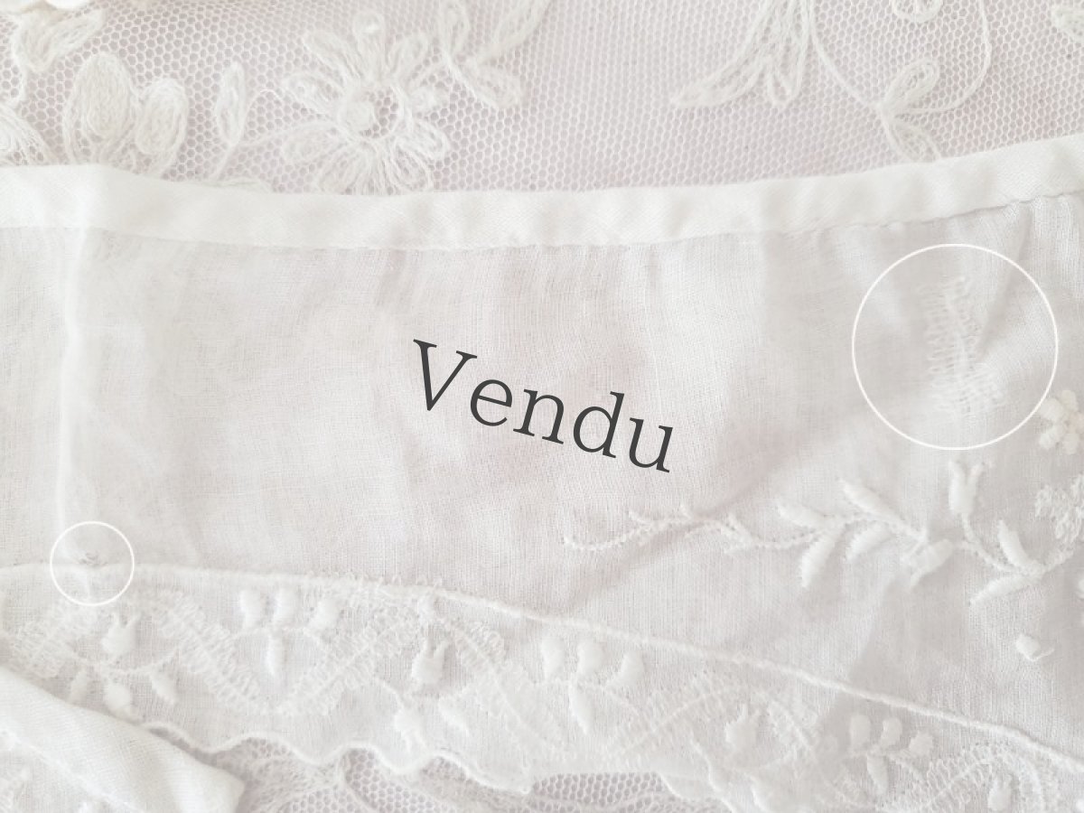 画像6: フランスアンティーク　刺繍つけ襟 ２つセット (6)