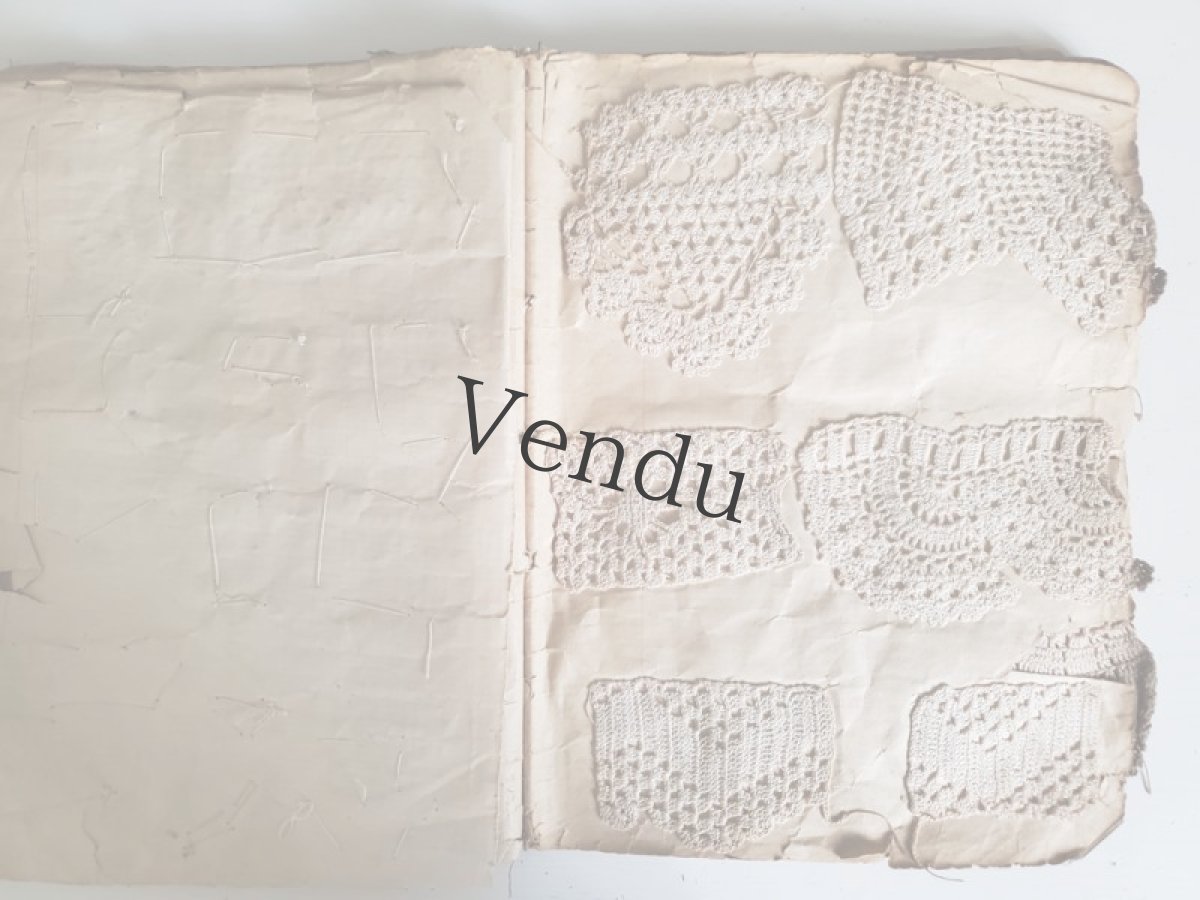 画像8: フランスアンティーク　クロッシェレース見本帳 (8)