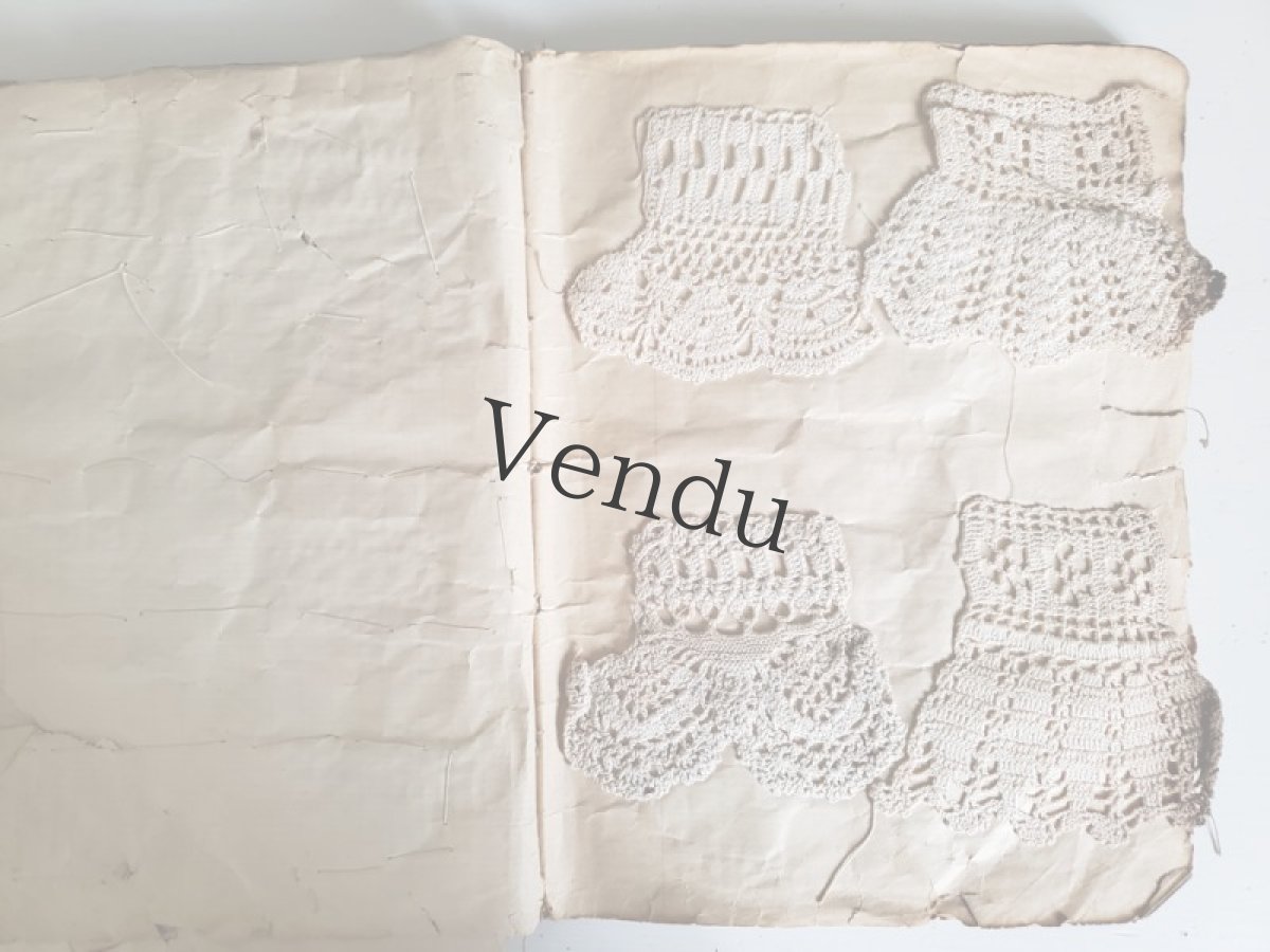 画像9: フランスアンティーク　クロッシェレース見本帳 (9)